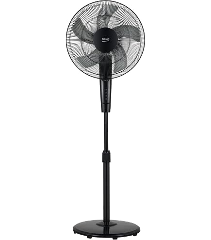 Ventilatore da Terra HOMCOM a Piantana Altezza Regolabile