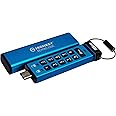 Kingston IronKey Keypad 200C Type-C hardware-encrypted USB Flash Drive FIPS 140-3 Level 3 (Pending) with XTS-AES 256-bit Hardware Encryption -IKKP200C/16GB