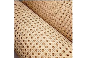 RESTAURACIONES VINTAGE Rouleau de Cannage au metre, 100% Naturel - Réparation de chaise - Paille de Vienne - Qualité AA 1/2" (45 cm x 2 m)