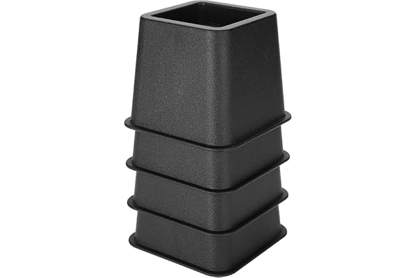 Cocoarm möbelhöjning 10 cm 4 stycken möbelhöjare möbelhöjning 3 tum sänghöjd möbelfötter säng höjare soffhöjd bordshöjd justerbar stapelbar kvadratisk halkfri bordshöjare Pp S