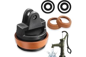 YUJUVI Ersatzkolben für Schwengelpumpen Kolben Komplett für Wasserpumpen Typ 75 mit 5 Zusätzlichem Dichtungsring komplett Gartenpumpe Handschwengelpumpe Handpumpe Typ 75