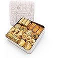 Sweet Land Regular Baklava Selection - 500g Pack | Handmade Traditional Lebanese Baklava | Ramadan, Mother's Day, Easter, & Eid | Selection Tray with Pistachio, Almond & Cashew Nuts | Tin Gift Box