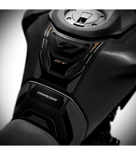 Placa Extensora Para Caballete Lateral De Yamaha Tracer 9 / GT 2021-2024 – Aluminio CNC, Logo Tracer 9, Fácil De Montar