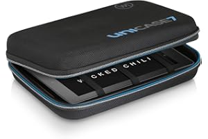 Wicked Chili étui universel, sac rigide pour petits appareils électroniques, sac pour console de jeux, tab, GPS, tablette, 6-7 pouces, câble, powerbank, housse (intérieur : 210x130x45mm)