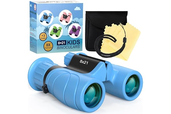 Jumelles pour Enfants, Petites Jouet Enfant 8x21 Jumelles étanches Petites pour Adultes et Enfants, Jumelles HD avec Sac, Observation des Oiseaux, randonnée, Tourisme, Faune et Sports Cadeau Enfant