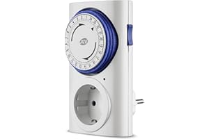 Rev Ritter 0025400103 Prise-minuteur mécanique professionnelle Blanc