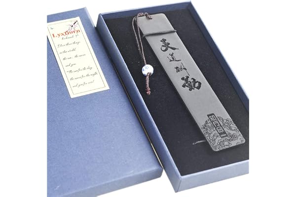 Marque-page en bois naturel avec pompon de perles, marqueur de page en bois personnalisé pour les amateurs de livres, cadeau de Noël avec boîte-cadeau
