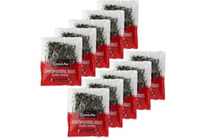 CHAO'AN Lot 10x Champignon noir séché émincé - Sachet 80g