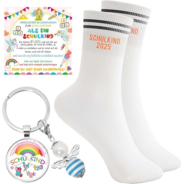 Produktbild von IZoeL Einschulung Geschenk Socken Jungen Mädchen 2025 Schulkind