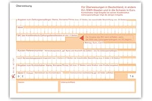 ‎LITFAX Litfax SEPA Überweisungsträger, 100 Stück - DIN A6, 1-fach ohne Durchschlag, einzeln 90g Beleglesepapier - Bankneutral für Überweisungen in Deutschland