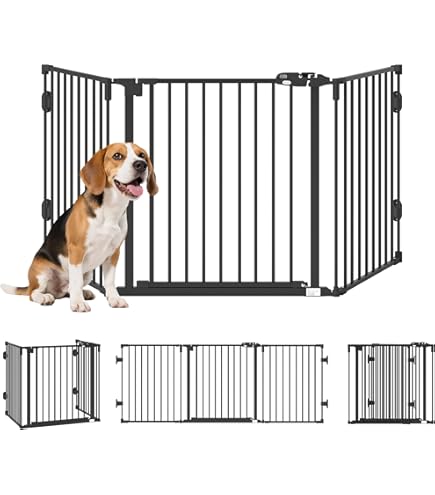 Conka Pets hondenhek voor buiten, draadbarrière voor alle maten honden, 1 meter hoog, 10 cm x 12 cm gaas voorkomt dat honden springen - draagbaar