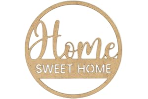 CONTRAXT Quadro home sweet home legno. scritta welcome lettere quadri scritte home casa decorazione soprammobile legno da Intaglio appendere Pannello decorativo da parete appoggio (Home, MDF)
