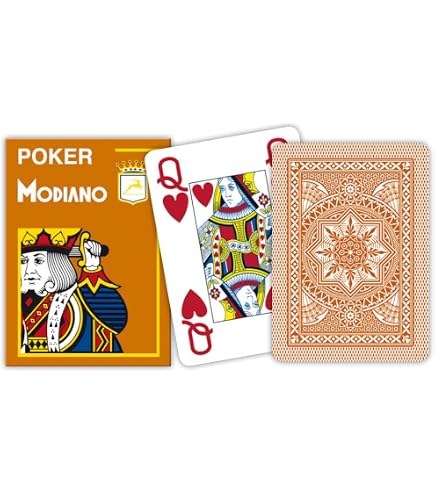 Modiano Poker Cards 4 Jumbo Index Red