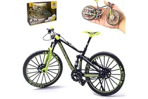 RNPKZ Finger Mountain Bike 1:10 Scale, Mini Finger Bike, Miniature Mountain Bike Model, Finger Bicycle Model for Kid Adult Home Office Tabletop Decor, Stress Relieving, Educational Game & Collectible