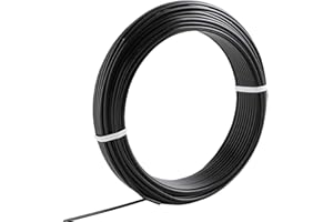 Wazakura Rouleau de fil d'entraînement en aluminium pour bonsaï - 2,5 mm - 300 g - Fabriqué au Japon - Pour la mise en forme de branches et de troncs - 2,5 mm - Noir