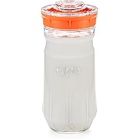 Kefirko – Das ideale Set für Milchkefir oder Wasserkefir zu Hause, 1,4 (orange)