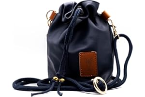 vanClyde® Premium Leckerlibeutel für Hunde - Kunstleder Futterbeutel mit Gürtelclip & Umhängeseil, Ideal für Training & Unterwegs, Dunkelblau