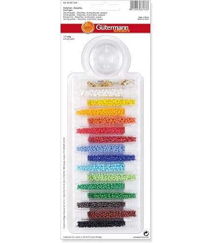 KnorrPrandell 6116159 - Set Per Creazione Gioielli Fai Da Te, 30g Di Perline E Paillettes Rosse, 90x10mm