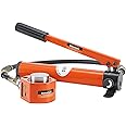Bonvoisin 20T Hydraulic Ram Cylinder Jack Low Profile Porta Power Ram 0.55" Stroke Single-Acting Mini Jack Ram with CP-180 Hydraulic Hand Pump for Machinery Shipbuilding