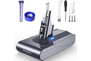 NZBS 6000mAh Ersatzakku für Dyson V8 Akku Kompatibel mit Absolute, Fluffy, Animal, Motorhead, SV10