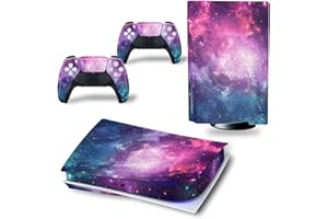 Guugoon Ensemble Complet De Skins Compatibles avec Manette De Console PS5, Édition Disque, Autocollants en Vinyle pour Console PS5, Édition Disque