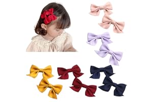 YPKIA Fermagli per capelli per bambini, piccoli fiocchi di grosgrain per bambini, accessori per capelli (10 pezzi)