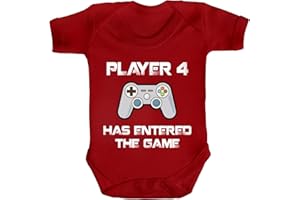 ShirtStreet Geek Nerd Strampler Bio Baumwoll Baby Body Kurzarm Jungen Mädchen Player 4 Has Entered The Game