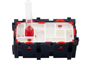 Anthouse.es - Hormigueros Modulares 3D - Modelo QBIK Duo - Terrario Ampliable para Hormigas Medianas - Hormiguero 3D con Sala de Forrajeo - 6,78x12,78x5 cm