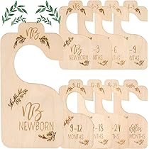 8 Divisori Per Armadio Bambini - Legno, Doppia Faccia, Da Neonato A 24+ Mesi - Foto 5