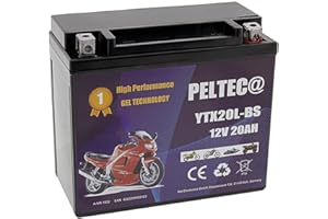 PELTEC@ Peltec Premium Motorrad Batterie GEL Akku 12V 20Ah YTX20L-BS 51821 GTX20L-BS CTX20L-BS Scooter Elektroroller Quad Jetski