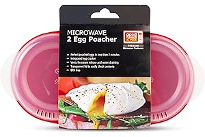 Good 2 Heat Plus Microwave Egg Poacher, Red