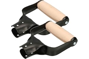 KOTARBAU® Lot de 2 pelles D poignée en bois et métal pour manche de 33 mm