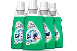 Calgon Antibacterial Washing Machine Cleaner and Limescale Remover, Water Softener Gel, Helps to Maintain your Washing Machine, 750ml, Pack of 4
