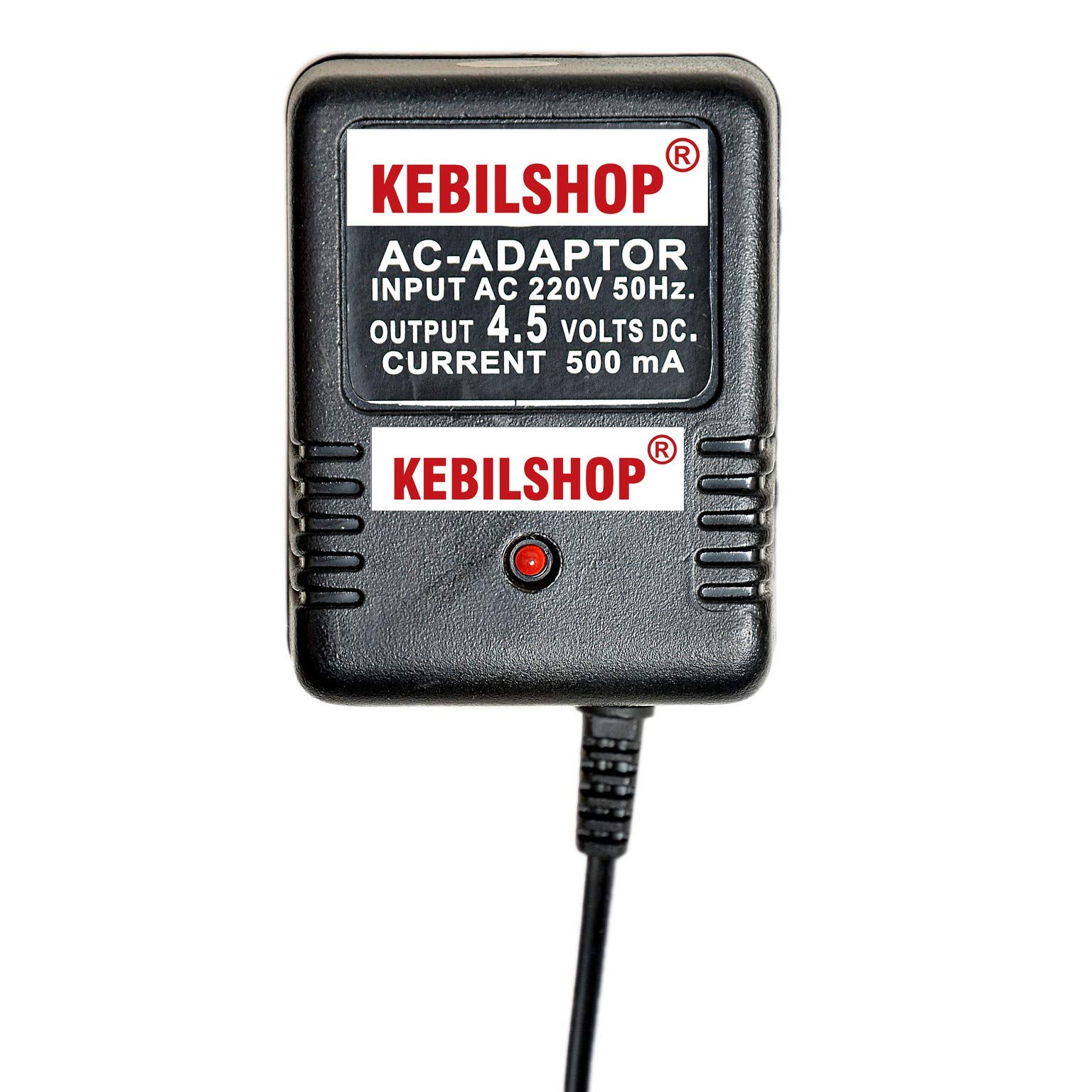 KEBILSHOP 4.5 Volt 500mA Power Adapter with 4 Multi Pin and Polarity Change Option for Radios,Torches,Toys,Trimmer,Allpurpose Use,for Electronics Items., Musical Instruments