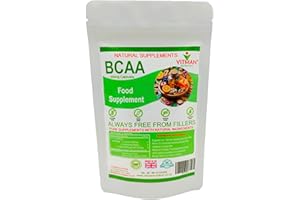 VITMAN NUTRITION BCAA Capsules Branched Chain Amino Acids (BCAA) L-Leucine, L-Isoleucine & L-Valine, Pre & Post Workout Capsules, Sports Supplement (90 Caps) (90)