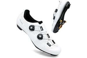 Feyenold Zapatillas de Ciclismo para Hombre y Mujer, compatibles con Pedal SPD-SL e instalación Compatible SPD/Look KEO Cleats