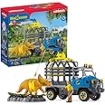 SCHLEICH 42565 Dino Transport Mission Dinosaurs Toy Playset for children aged 5+, 13 pieces