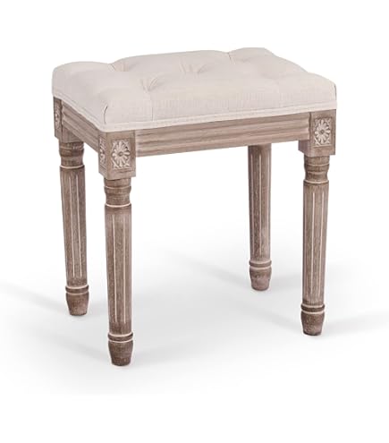 Banc Ottoman Rembourré Avec Rangement - Banc D'entrée, Salon, Chambre En Tissu Lin, Marron