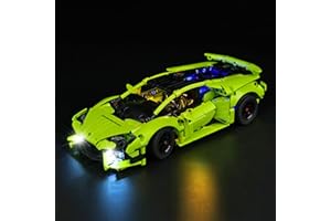 cooldac Kit d'éclairage LED pour Lego 42161 Lamborghini Huracán Tecnica, kit d'éclairage décoratif créatif compatible avec Lego Technic 42161 Lamborghini Huracan, modèle de briques Lego non inclus