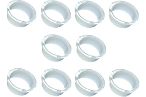 ck-türbeschläge Drückerführungsringe aus Kunststoff in Weiß | für Türdrücker und Türgriffe | Made in Italy | 10 Stück (Ø 18 mm - 10 Stück)