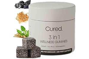 ENDYNINER Cured 3 in 1 Gummies, Cured Shilajit Gummies for Men, Pure Shilajit Gummies, 30 Day Supply Per Bottle (2pcs)