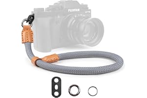 VOVMOEYA Correa de muñeca para cámara, correa de mano para cámara compatible con Fujifilm XS20 XT5 XH2S Nikon Zf ZFC Z8 Z30 Canon EOS R6 R7 R8 R10 R50 Sony A6700 A7C II A7IV A7R IV DSLR SLR Cámara