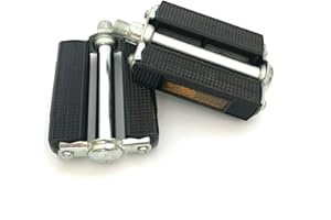 RMS S.P.A. Coppia Pedali Neri Nero Modello R Union per Bici Bicicletta d'Epoca UNIVERSALI Varie Applicazioni