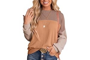 DUOEASE Felpa Senza Cappuccio da Donna Elegante Collo Rotondo alla Pullover Donna Invernale Oversied Top