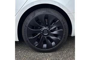 FABATER Fits Tesla Model 3 Wheel Cover Hubcap, 18 Inch Hubcap for Tesla Model 3 2017-2023, Snap Hub Cap, Replacement Hub Caps Rims Cover, Set of 4, Exterior Car Accessories (Matte Black)