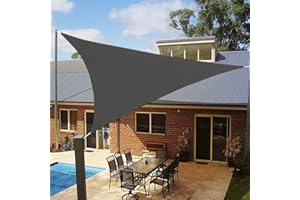 LOVE STORY Voile d'ombrage Triangulaire 5x5x5m Toile Ombrage Auvent Imperméable PES,Protection 95% UV pour Jardin,Extérieur Terrasse,Anthracite