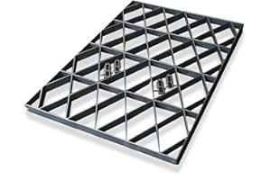 ECODECK 8x6 Feet Heavy Duty Garden Shed Base Grid Full Eco Kit 2.50 x 1.80 Meter Greenhouse Plastic Eco Paving with Included Membrane