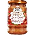 Sacla Pesto Italian Sun Dried Tomato - Perfect with Pasta, Roasted Veg, Pomodoro and Soups - Made with Basil Leaves, Sundried Tomatoes, Cheese and Nuts - 190g (Pack of 1)