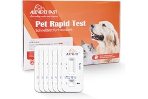 AlievePet 7 test Giardien test rapido cane e gatto - prova giardia affidabile come test per parassiti intestinali e diarrea - Per cani e gatti a Giardia