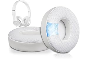 SoloWIT Cuscinetti Auricolari di Ricambio in Gel di Raffreddamento per Beats Solo 2 e Solo 3 Wireless On-Ear Cuffie,con Schiuma di Isolamento dal Rumore ad Alta Densità, Spessore Aggiunto